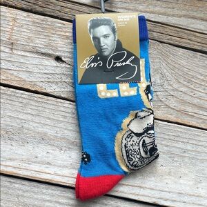 Blue and Red Women's Socks